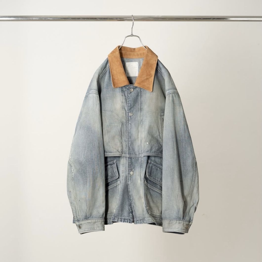 ▽(anc-sh53-c) / ANCELLM (アンセルム) / OMBRECHECK SHORT ZIPUP