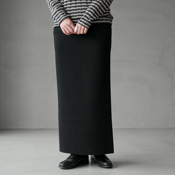 bn-26fl-018) / BATONER(バトナー) / 32G SMOOTH WOOL TUBE SKIRT (32G