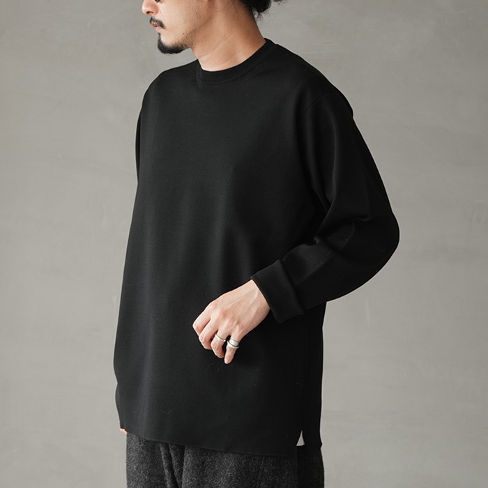 bn-26fm-034) / BATONER(バトナー) / 32G SMOOTH WOOL CREW NECK(32G