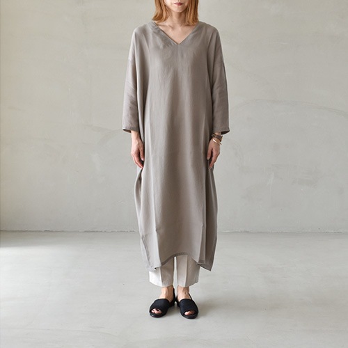 e211t087) / evam eva(エヴァムエヴァ) / cupro one piece (キュプラ