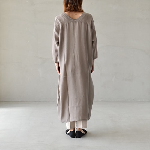 e211t087) / evam eva(エヴァムエヴァ) / cupro one piece (キュプラ