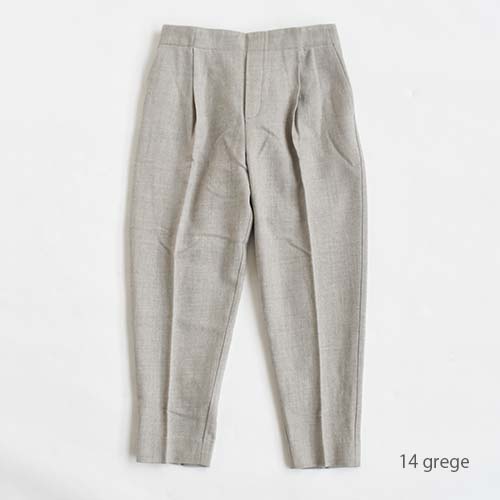 e213t179) / evam eva(エヴァムエヴァ) / wool tuck pants(ウール