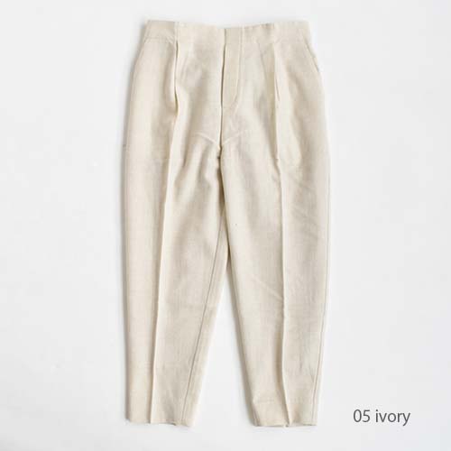 e213t179) / evam eva(エヴァムエヴァ) / wool tuck pants(ウール