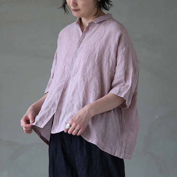 30%OFF】(13116044) Vlas Blomme (ヴラスブラム) / Washed 60/1 Linen