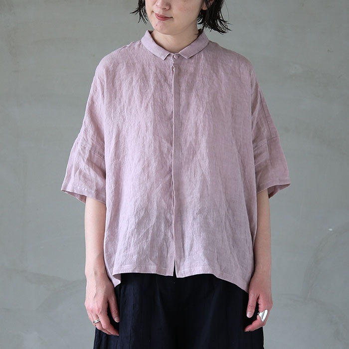 30%OFF】(13116044) Vlas Blomme (ヴラスブラム) / Washed 60/1