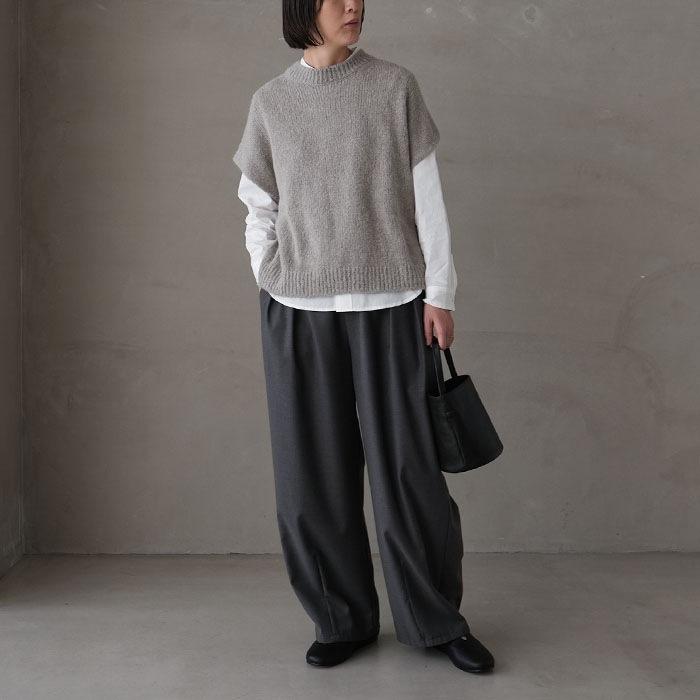 evam eva ニットベスト 楽天市場】evam eva エヴァムエヴァ リネン コットン ショート