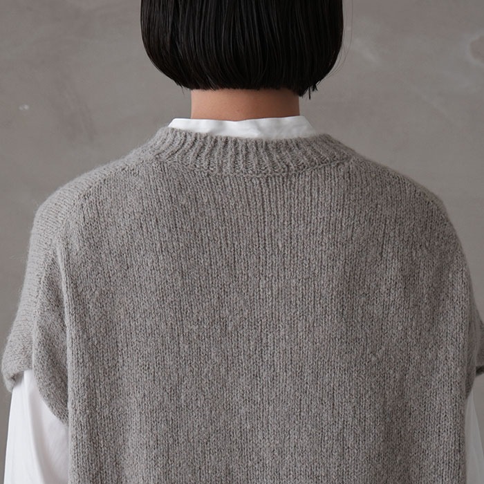 evam eva(エヴァムエヴァ)alpaca lily vest 楽天市場】evam eva(エヴァムエヴァ)alpaca lily vest 4colormade in