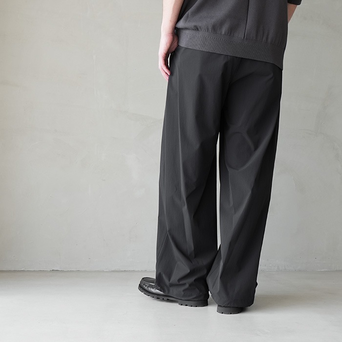 40%OFF】(syt-25ss-p02) SAYATOMO(サヤトモ) / 1-Tack Nylon Trousers