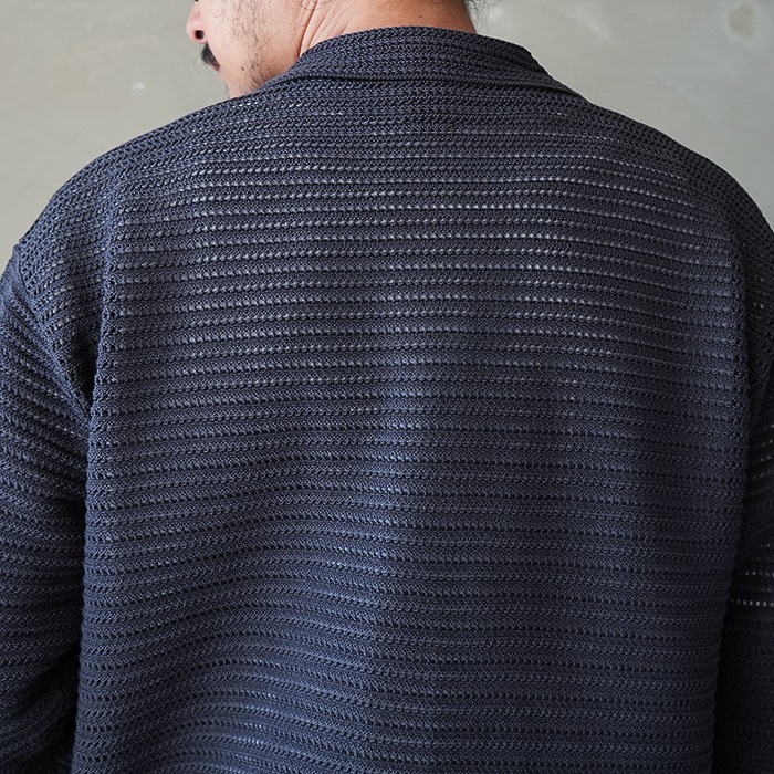 bn-26sm-045) / BATONER(バトナー) / SUMMER KNIT POLO CARDIGAN