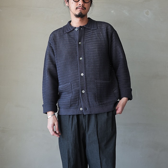 バトナー　BATONER SUMMER KNIT POLO S/S IMG_7838_71802d4a-4f67-49c8-