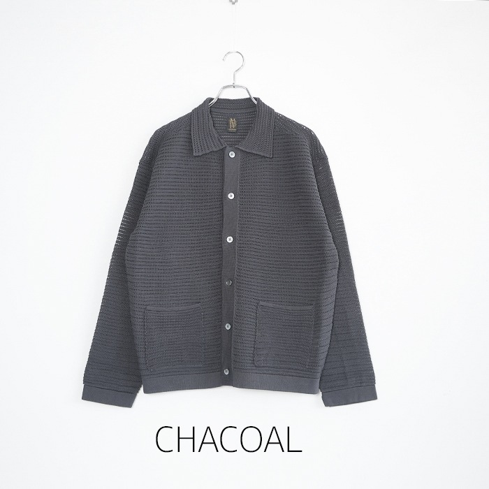 bn-26sm-045) / BATONER(バトナー) / SUMMER KNIT POLO CARDIGAN