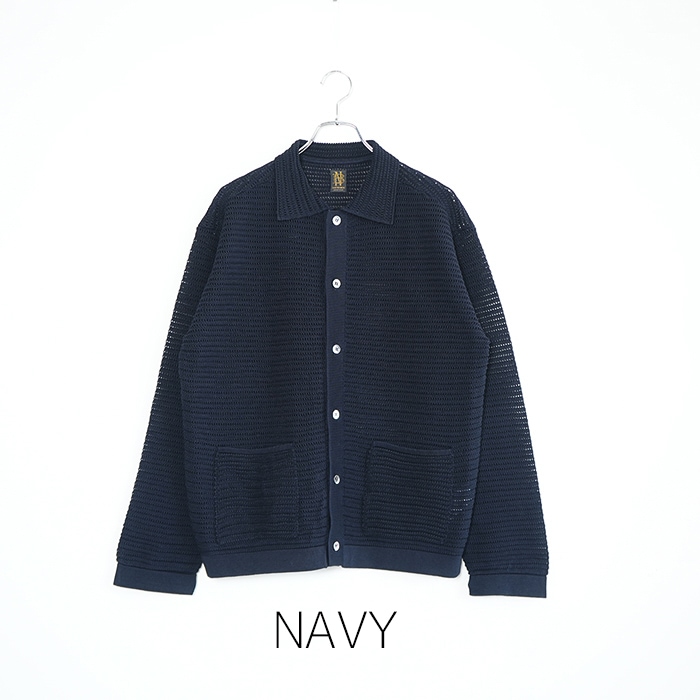 bn-26sm-045) / BATONER(バトナー) / SUMMER KNIT POLO CARDIGAN