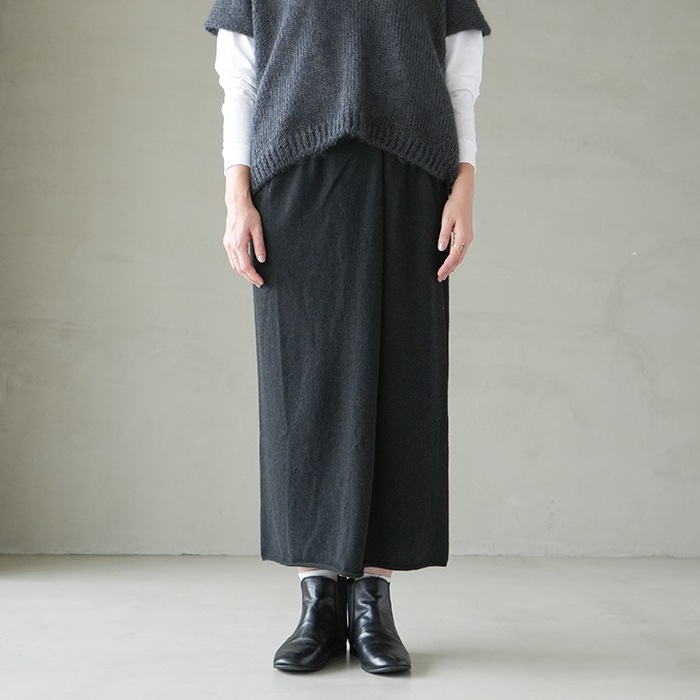 e223k135) / evam eva (エヴァムエヴァ) / cashmere skirt (カシミヤ ...