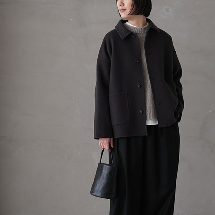 □（e243t165) / evam eva(エヴァムエヴァ) /short coat (ショート