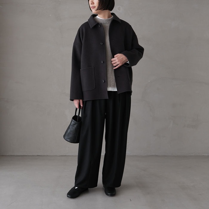 ◎☆（e243t165) / evam eva(エヴァムエヴァ) /short coat (ショート