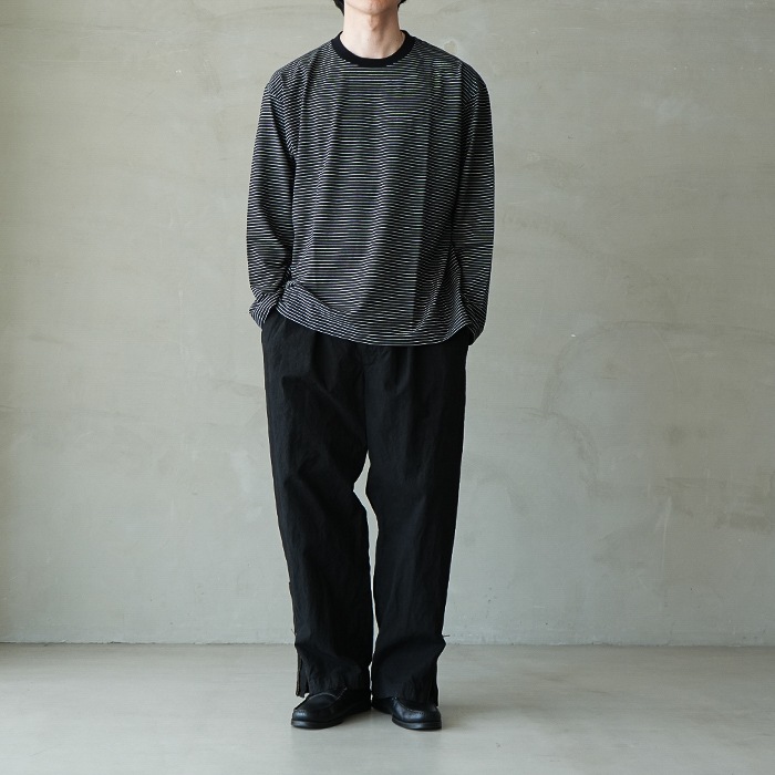 bn-26sm-047) / BATONER(バトナー) / HIGH TWIST COTTON BORDER LONG