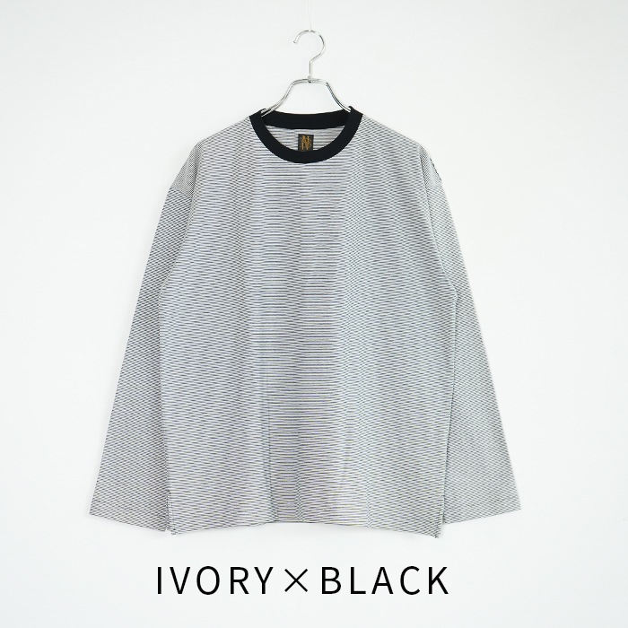 bn-26sm-047) / BATONER(バトナー) / HIGH TWIST COTTON BORDER LONG