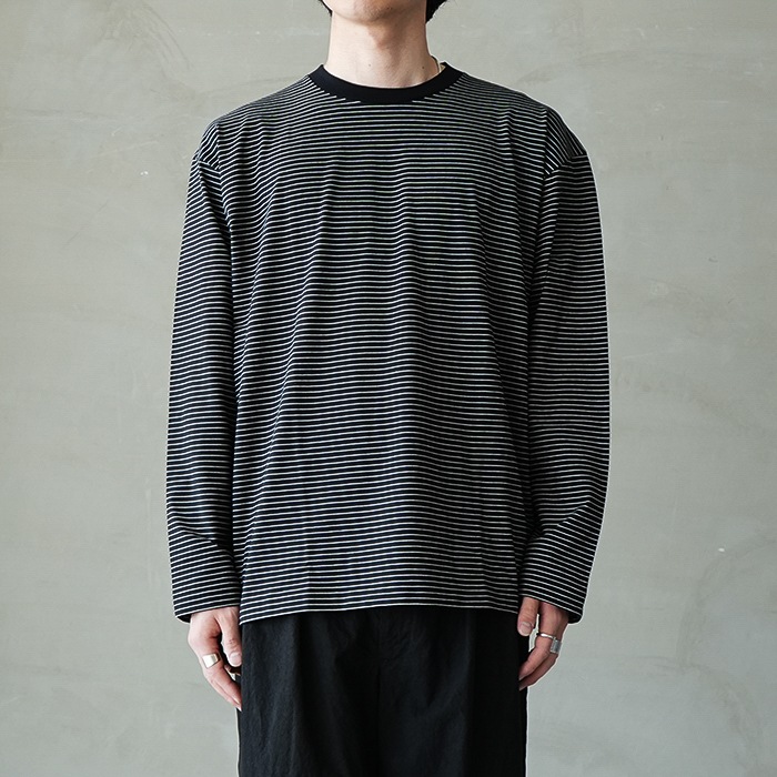 bn-26sm-047) / BATONER(バトナー) / HIGH TWIST COTTON BORDER LONG