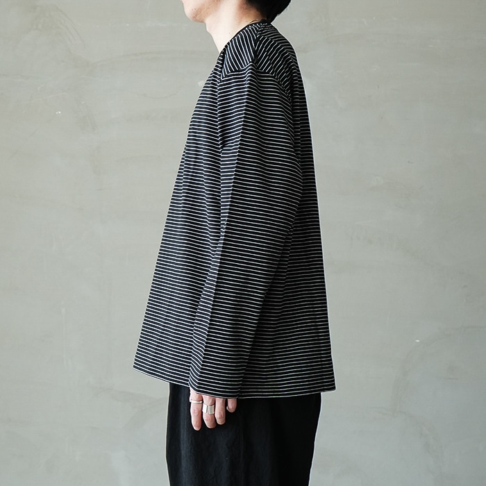bn-26sm-047) / BATONER(バトナー) / HIGH TWIST COTTON BORDER LONG