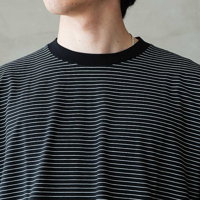 bn-26sm-047) / BATONER(バトナー) / HIGH TWIST COTTON BORDER LONG
