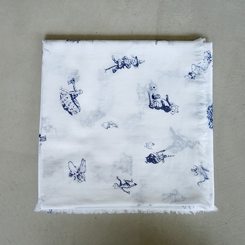 【新品・希少品♪】R&D.M.Co- OZ PRINT GAUZE SHAWL R&D.M(オールドマンズテーラー) OZ PRINT GAUZE SHAWL │ 仙台