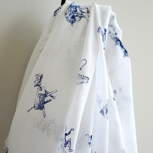 【新品・希少品♪】R&D.M.Co- OZ PRINT GAUZE SHAWL R&D.M(オールドマンズテーラー) OZ PRINT GAUZE SHAWL │ 仙台