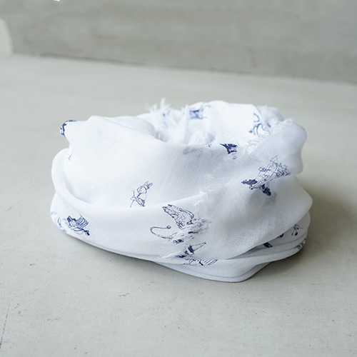 【新品・希少品♪】R&D.M.Co- OZ PRINT GAUZE SHAWL R&D.M(オールドマンズテーラー) OZ PRINT GAUZE SHAWL │ 仙台