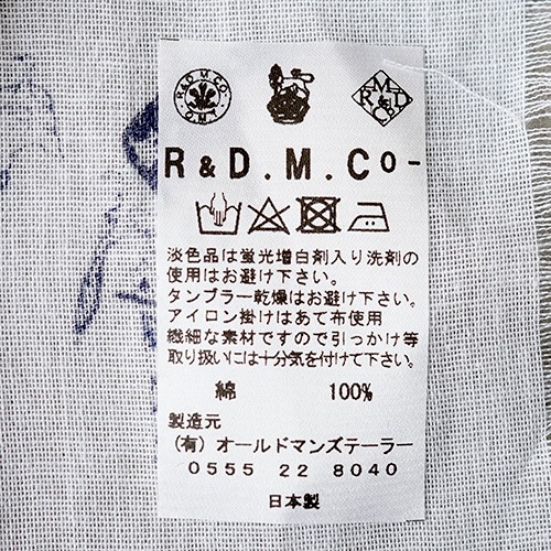 4860) / R&D.M.Co/OLDMANS TAILOR(アールアンドディーエムコー