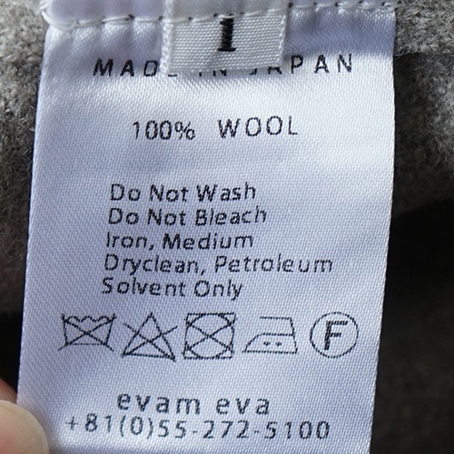 e213k117) / evam eva(エヴァムエヴァ) / press wool robe coat(プレス