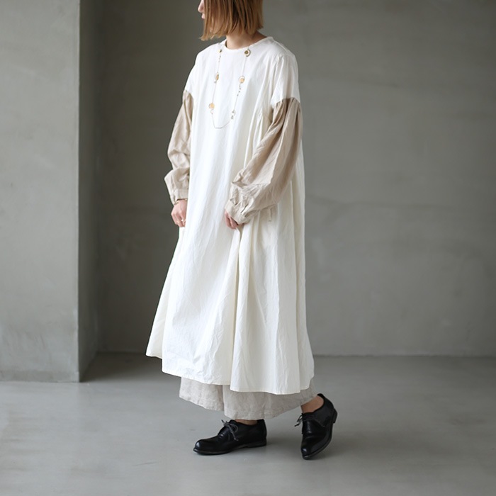 13203012) vlas blomme(ヴラスブラム) / Vintage Cotton 異素材
