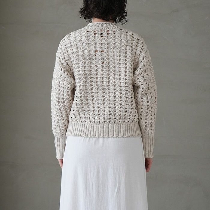 bn-23sl-008） / BATONER(バトナー) /BIG MESH CARDIGAN (ビッグ