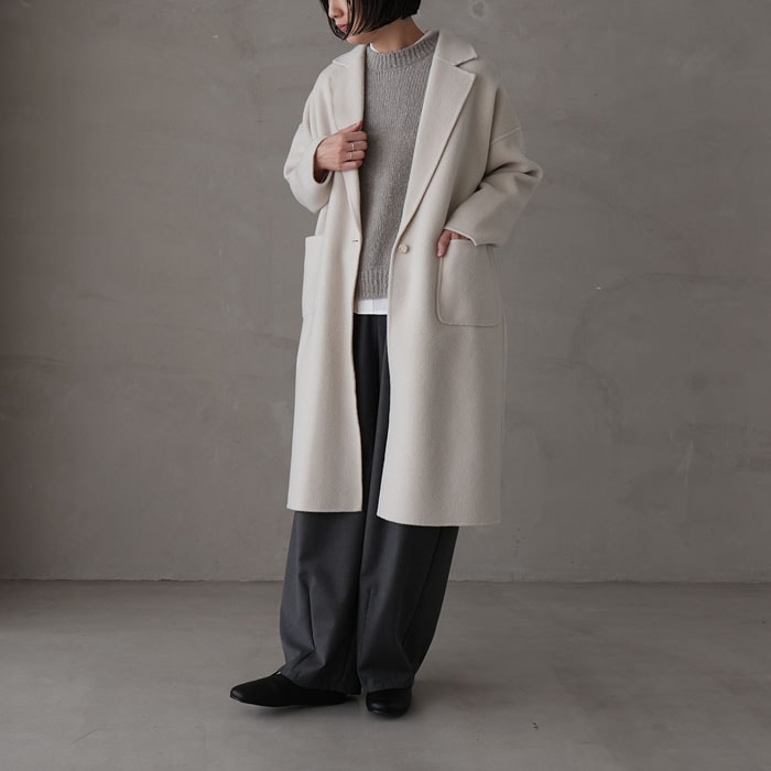 美品✨ evam eva エヴァムエヴァ ロングコート シルク リネン ベージュ evameva (エヴァムエヴァ) Cotton linen long jacket