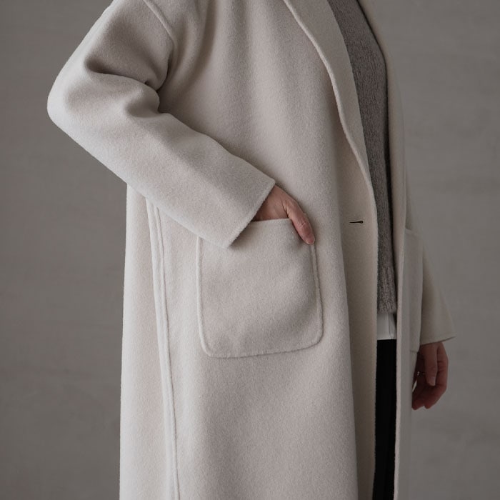 □（e243t166) / evam eva(エヴァムエヴァ) /tailored coat