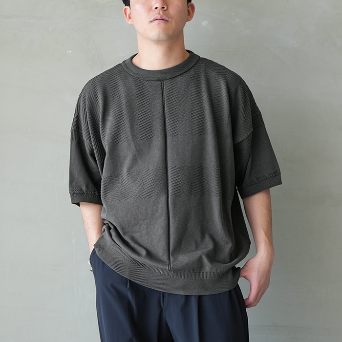 40%OFF】(ysk-25ss-kn10) / YASHIKI(ヤシキ) /Sogon Knit(荘厳