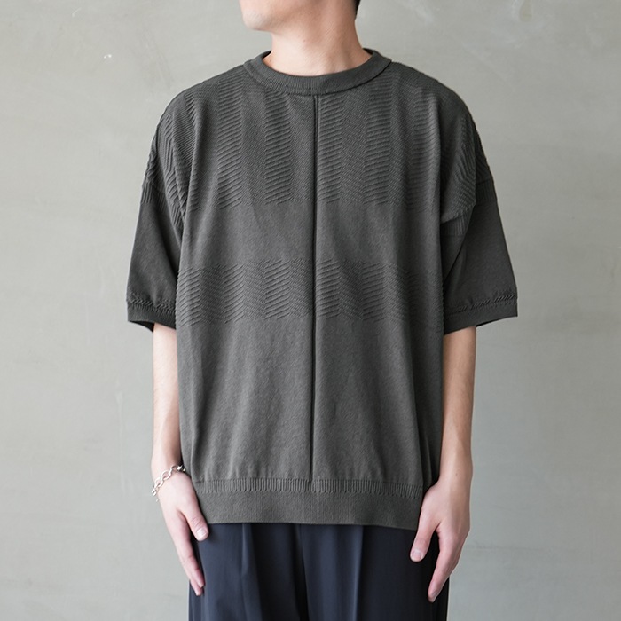 40%OFF】(ysk-25ss-kn10) / YASHIKI(ヤシキ) /Sogon Knit(荘厳