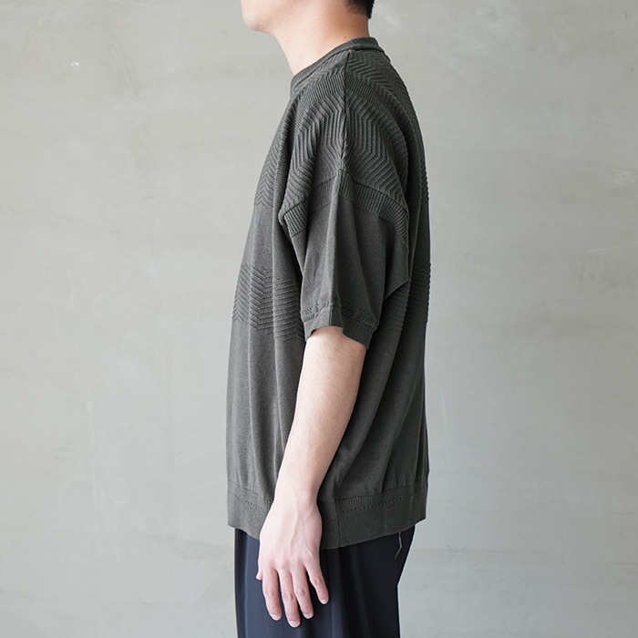 40%OFF】(ysk-25ss-kn10) / YASHIKI(ヤシキ) /Sogon Knit(荘厳
