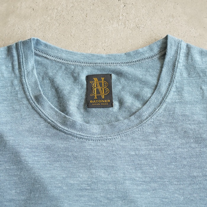 BATONER / バトナー】 NORMANDY LINEN T-SHIRT