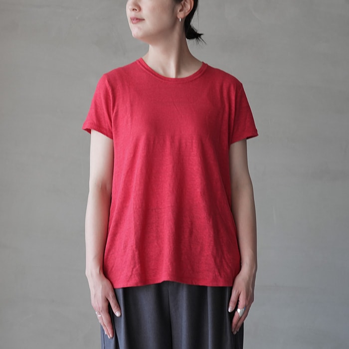 40%OFF】(bn-25sl-056)/ BATONER(バトナー)/NORMANDY LINEN A-LINE T