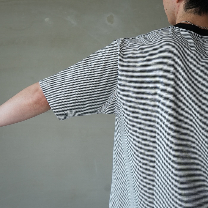 bn-26sm-048) / BATONER(バトナー) / HIGH TWIST COTTON BORDER T