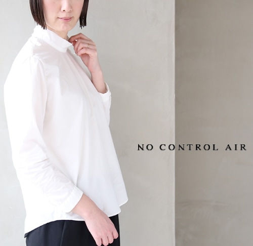 新品タグ付きノーコントロールエアー　スパローン製品染めスタンドカラーシャツ 新品タグ付きノーコントロールエアー スパローン製品染め