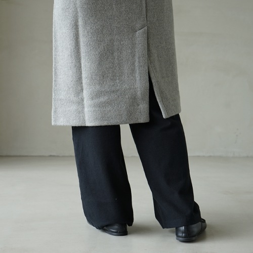 e213k115) / evam eva(エヴァムエヴァ) / presswool long coat(プレス
