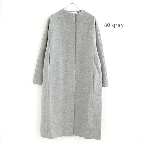 e213k115) / evam eva(エヴァムエヴァ) / presswool long coat(プレス