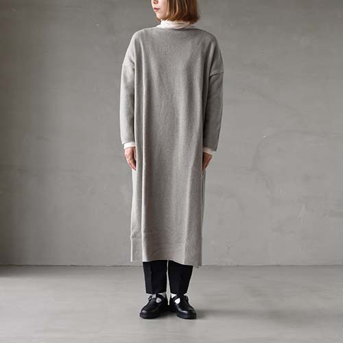 e213k141) / evam eva(エヴァムエヴァ) / wool sable one-piece