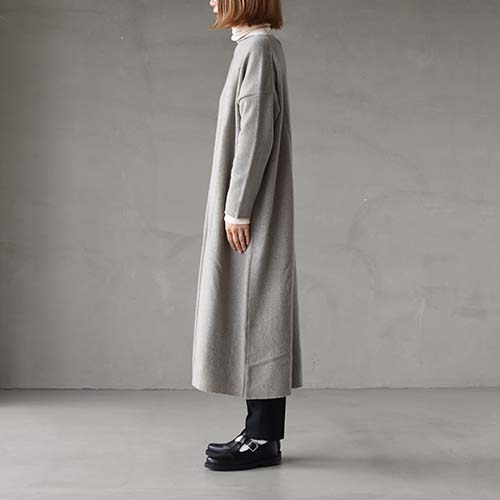 e213k141) / evam eva(エヴァムエヴァ) / wool sable one-piece(ウール