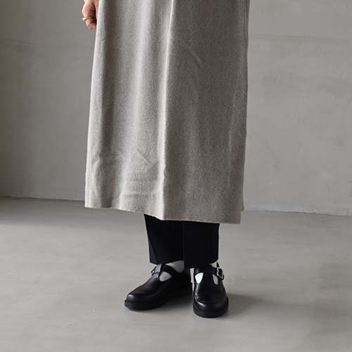 e213k141) / evam eva(エヴァムエヴァ) / wool sable one-piece(ウール