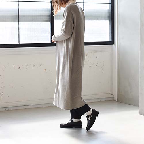 e213k141) / evam eva(エヴァムエヴァ) / wool sable one-piece(ウール