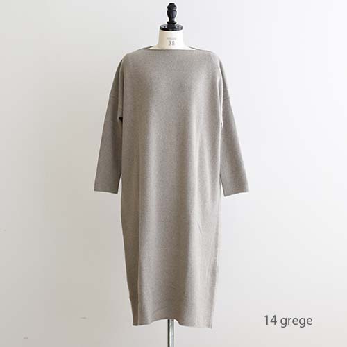 e213k141) / evam eva(エヴァムエヴァ) / wool sable one-piece(ウール