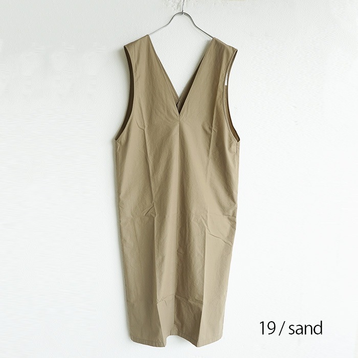 e223t065) / evam eva (エヴァムエヴァ) / cotton sleeveless OP