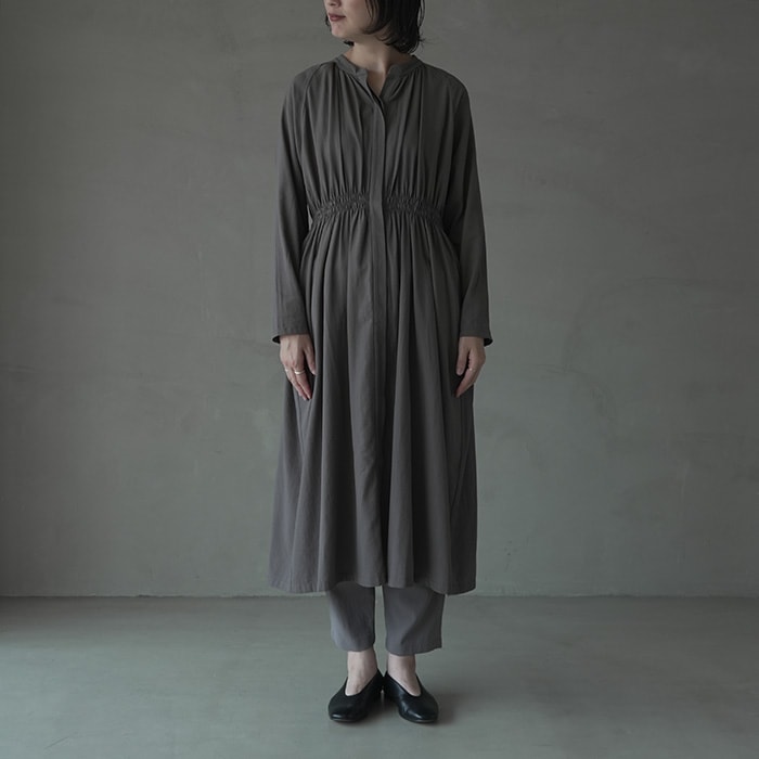 evam eva エヴァムエヴァ　コットンワンピース　ブラックフォーマル evameva (エヴァムエヴァ) cotton one piece / コットンワンピース