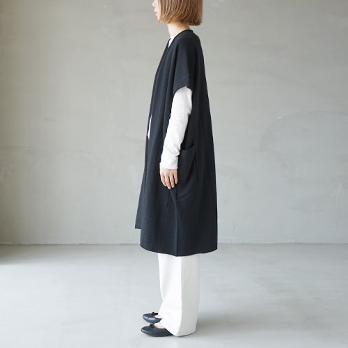 e213k080) / evam eva(エヴァムエヴァ) / wool long vest(ウール
